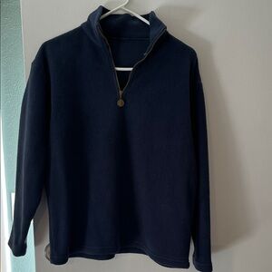 Women’s Navy Blue Half-Zip Sweater